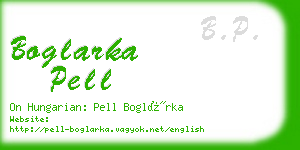 boglarka pell business card